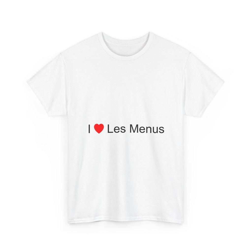 T-shirt I love les menus