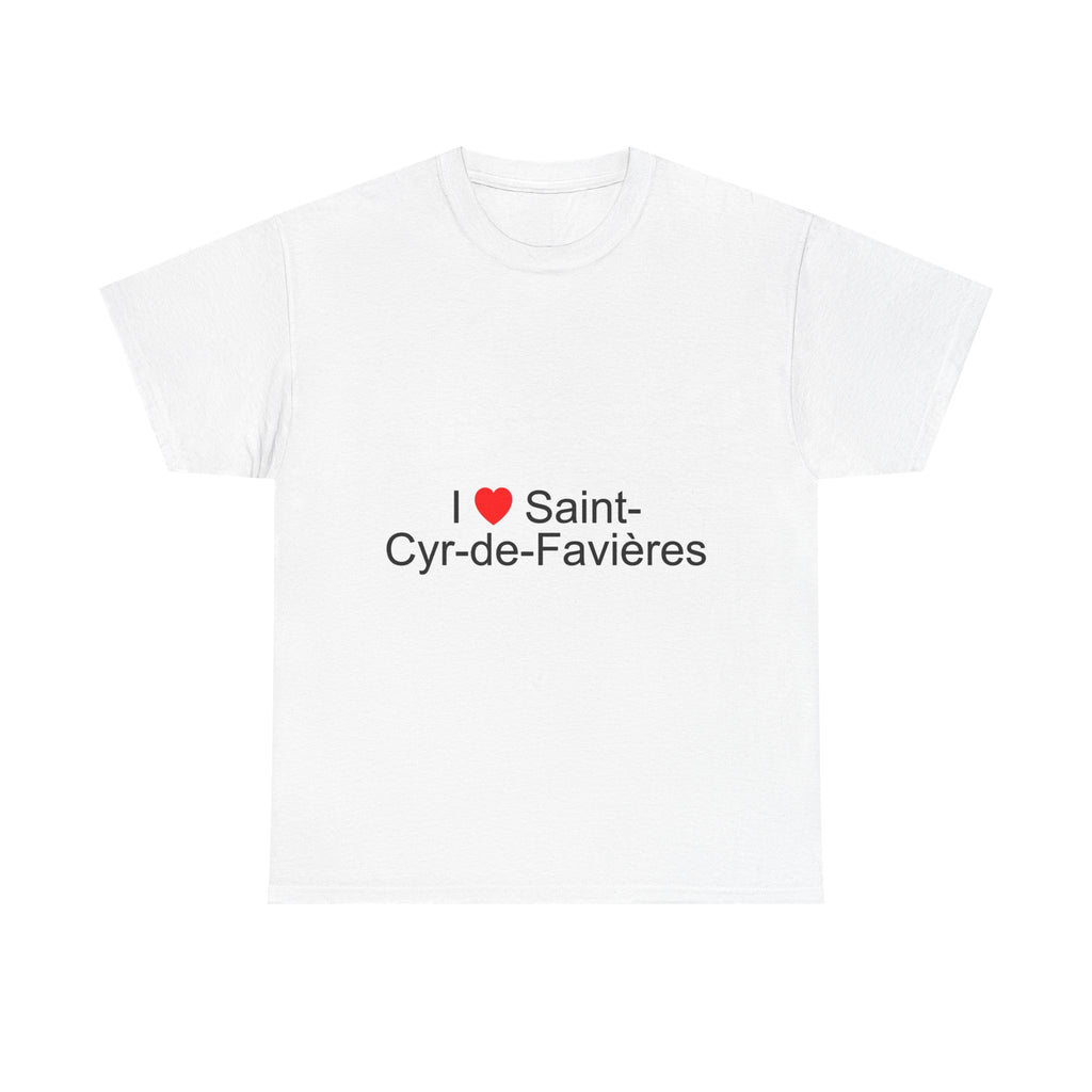 T-shirt I love Saint-Cyr-de-Favières