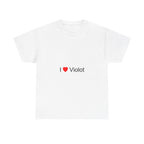 T-Shirt "Ich liebe Violett"