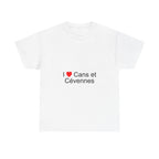 T-Shirt I love Cans und Cévennes
