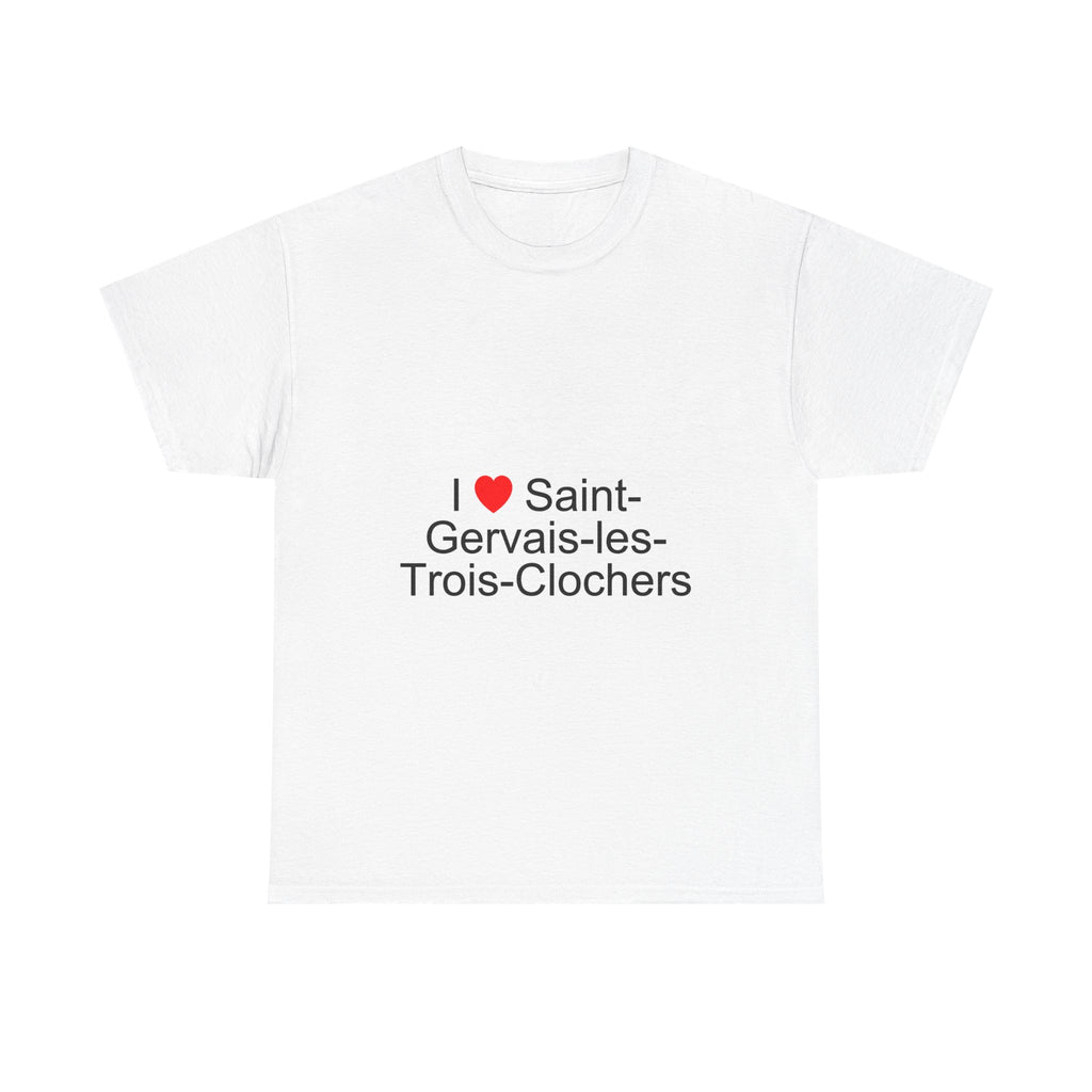 T-Shirt I love Saint-Gervais-les-Trois-Clochers