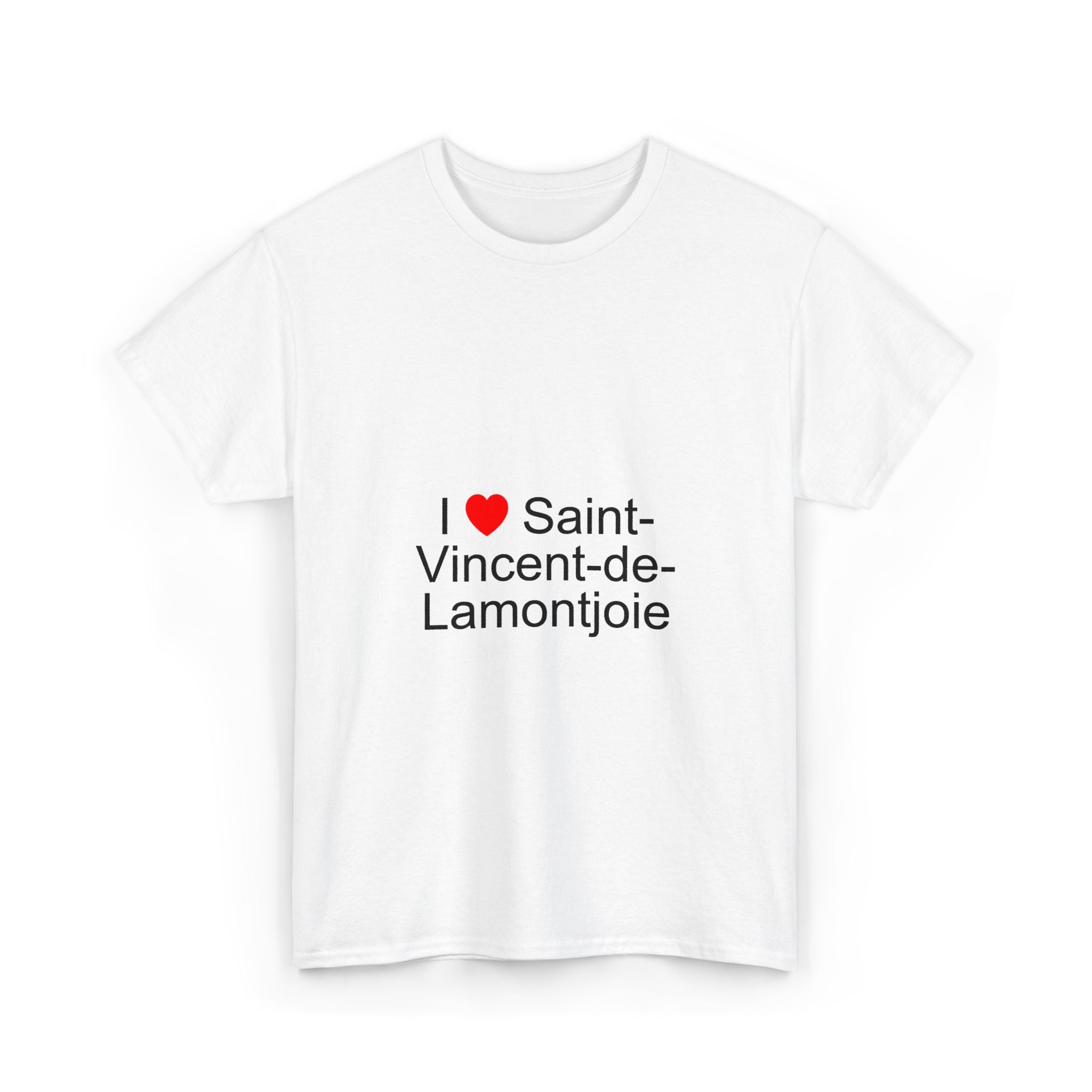 T-shirt I love Saint-Vincent-de-Lamontjoie