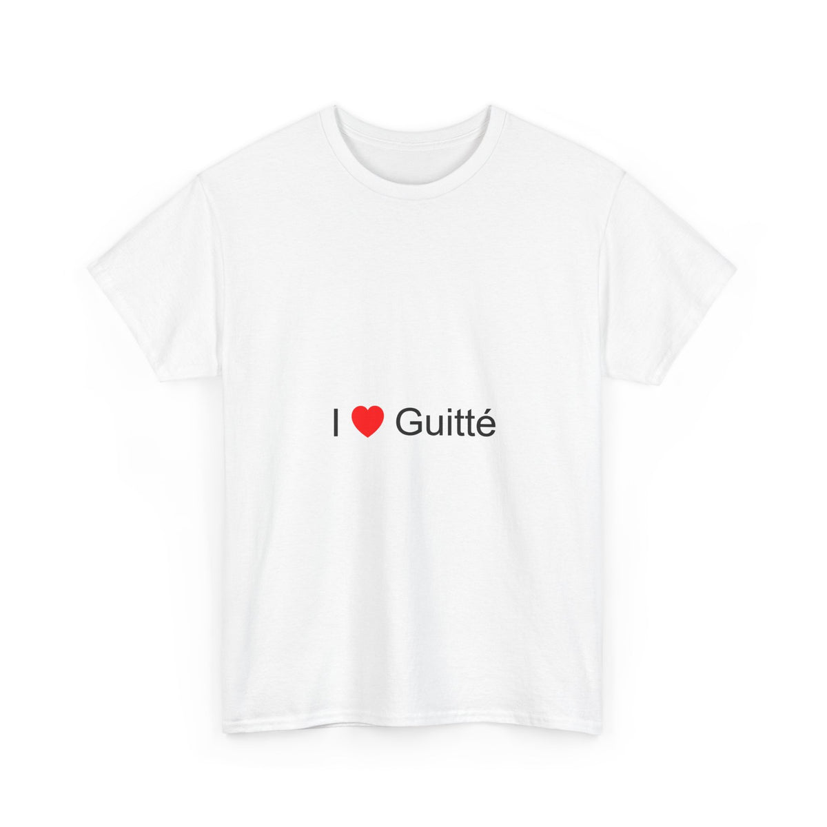 T-shirt I love guitté