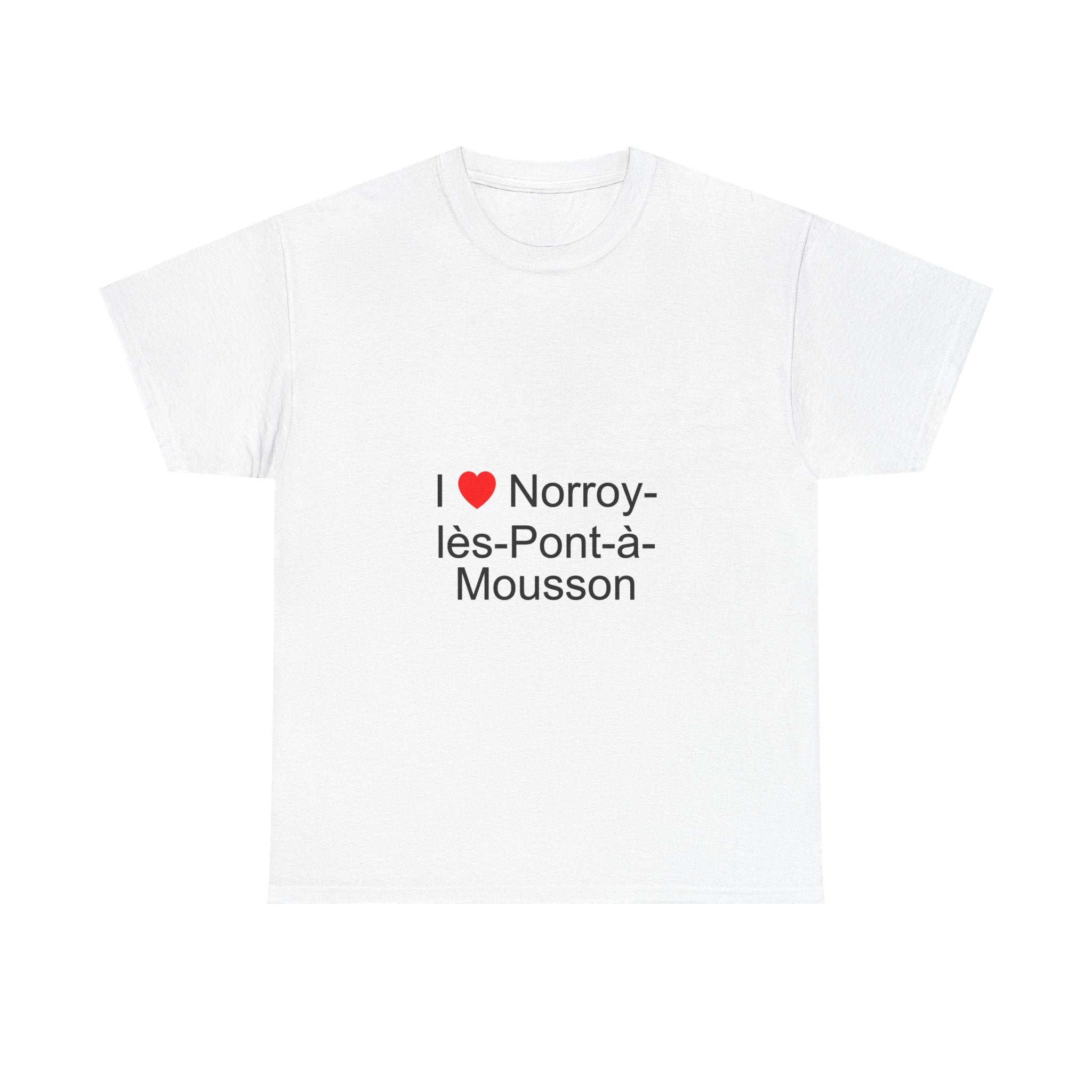 T-shirt I love norroy-lès-pont-à-mousson