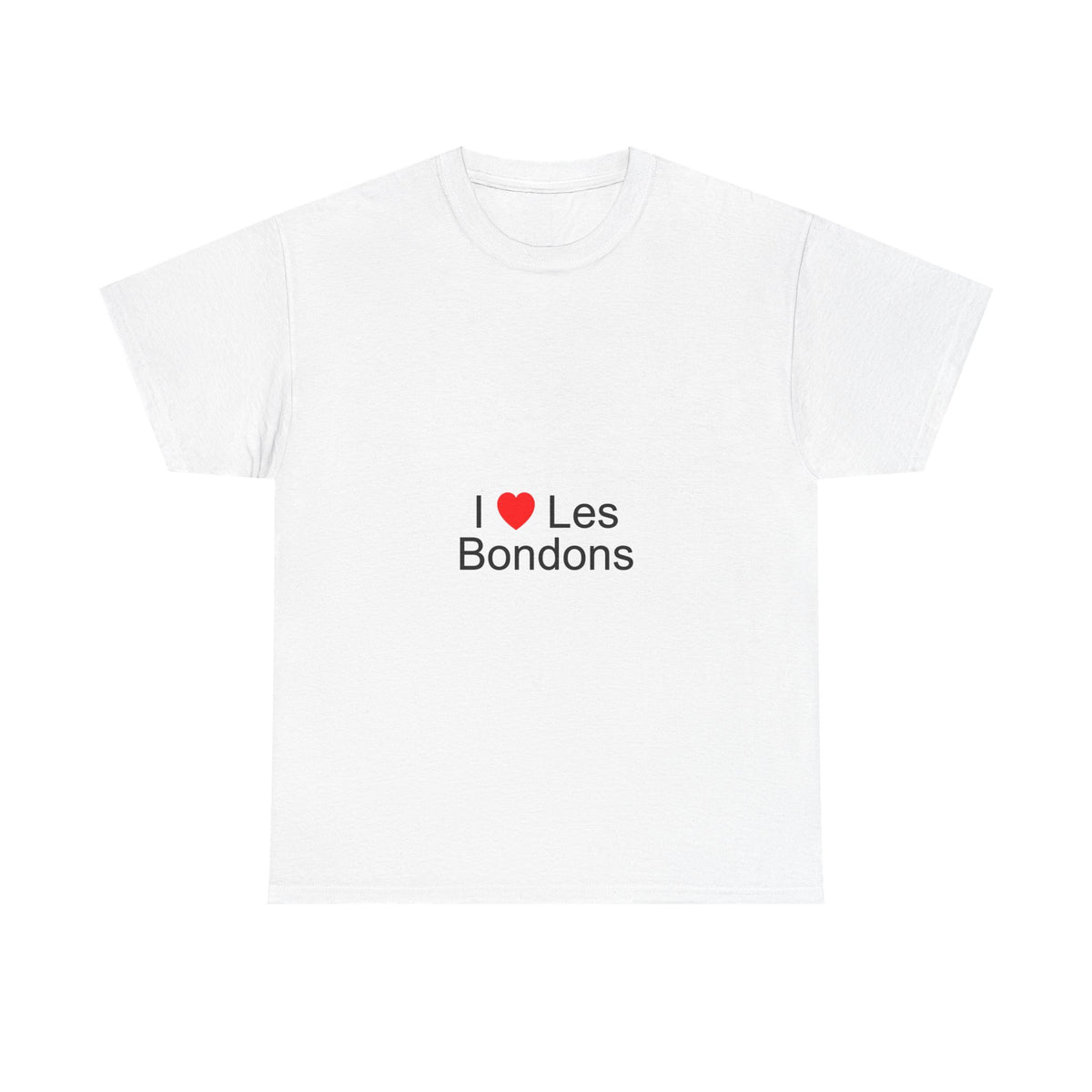 T-shirt I love "les bondons"