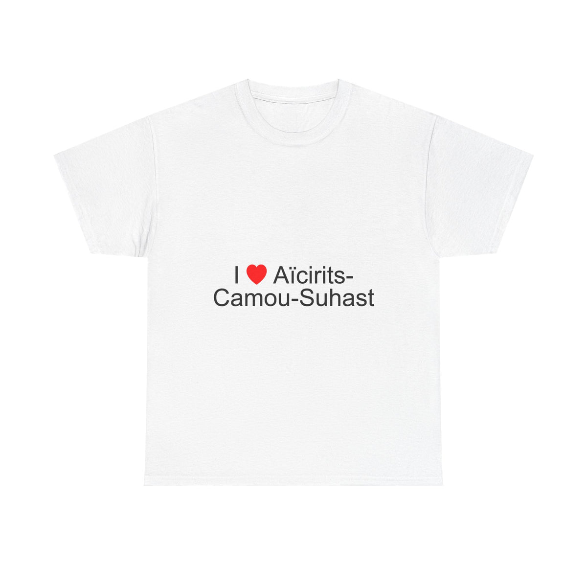 T-shirt I love Aïcirits-Camou-Suhast