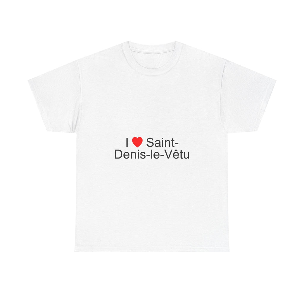 T-shirt I love saint-denis-le-vêtu