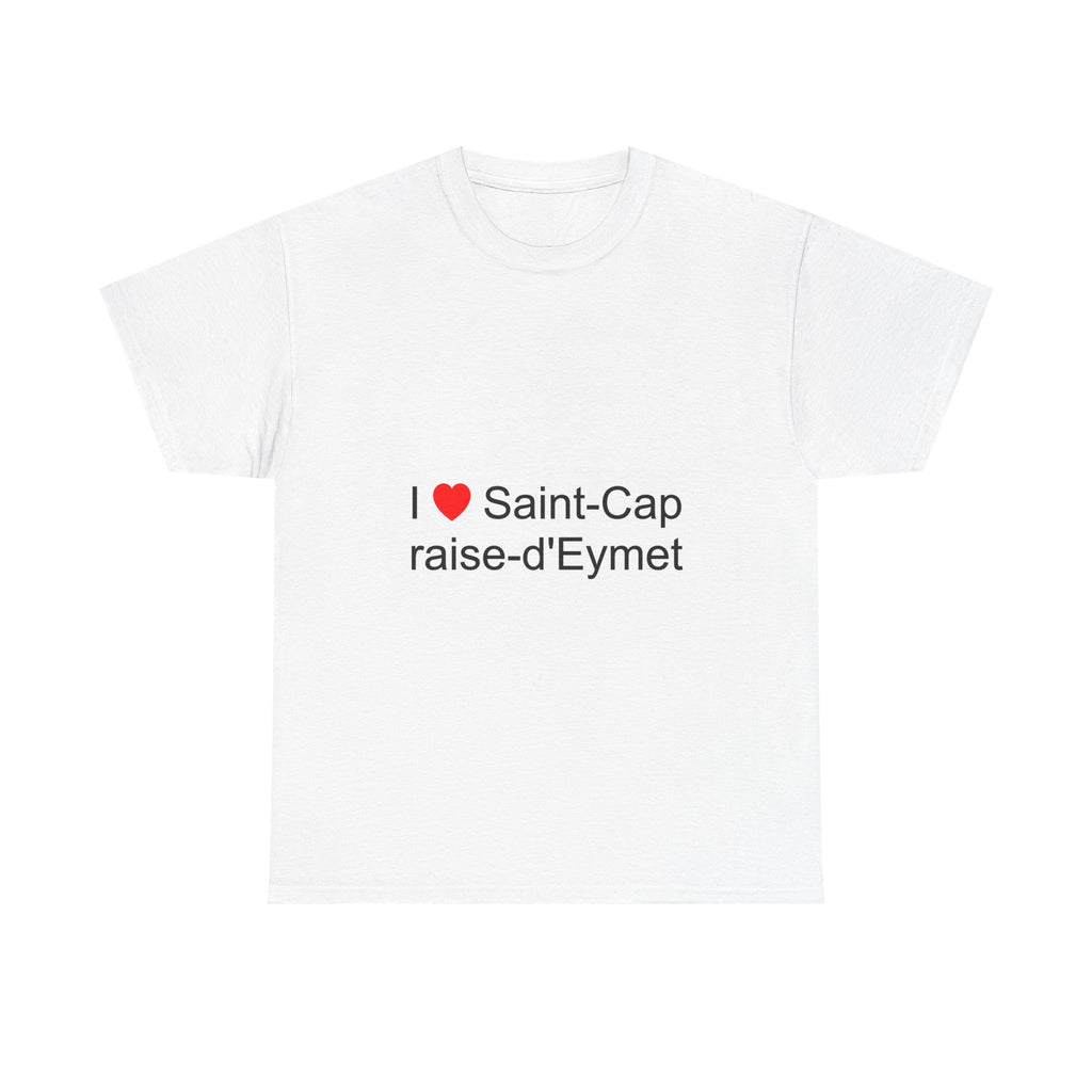 T-shirt I love saint-capraise-d'eymet