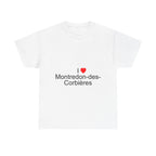 T-Shirt "Ich liebe Montredon-des-Corbières"