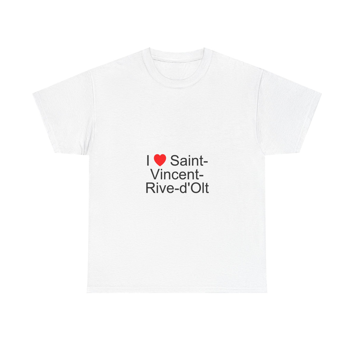 T-shirt I love saint-vincent-rive-d'olt