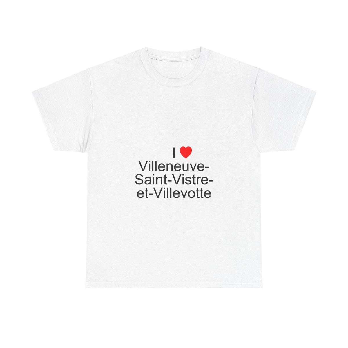 T-Shirt Ich liebe Villeneuve-Saint-Vistre-et-Villevotte