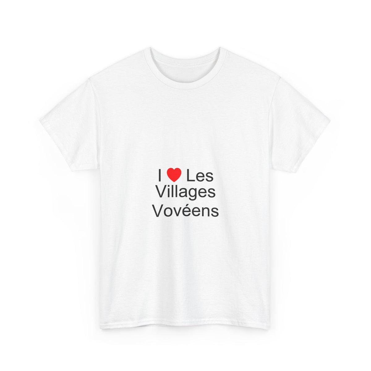T-shirt I love les villages vovéens