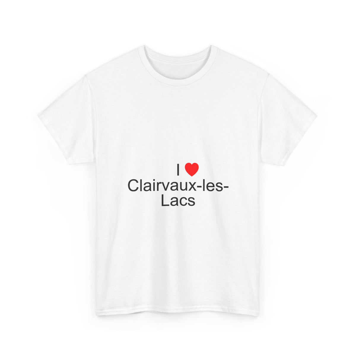 T-shirt I love Clairvaux-les-Lacs