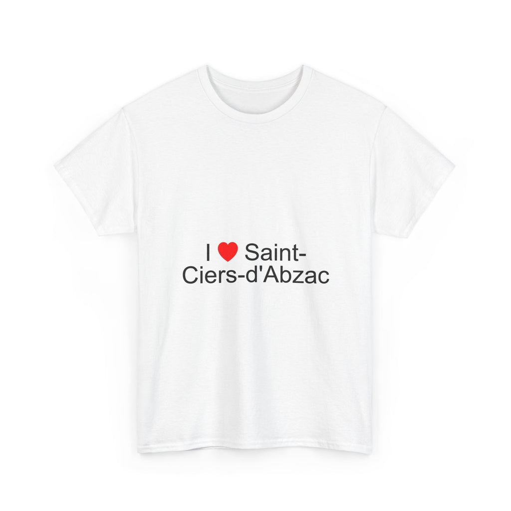 T-Shirt Ich liebe Saint-Ciers-d'Abzac