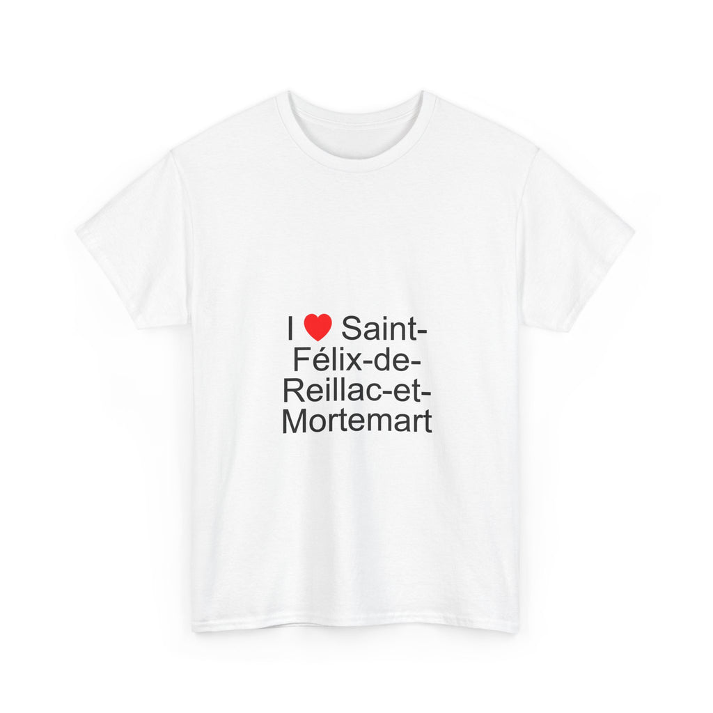 T-shirt I love saint-félix-de-reillac-et-mortemart