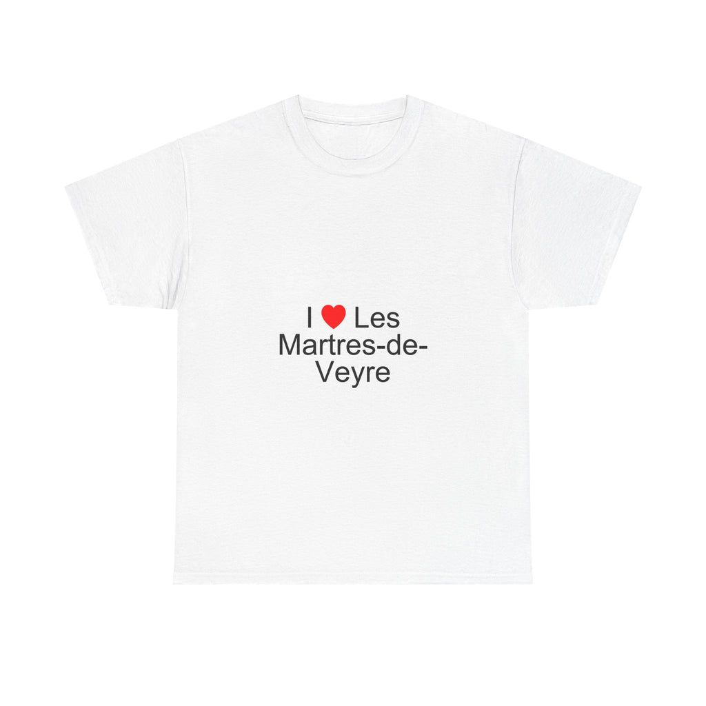 T-shirt I love les martres-de-veyre