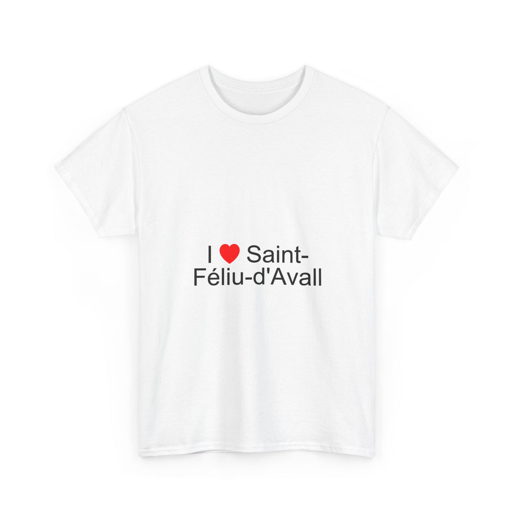 T-Shirt Ich liebe Saint-Féliu-d'Avall