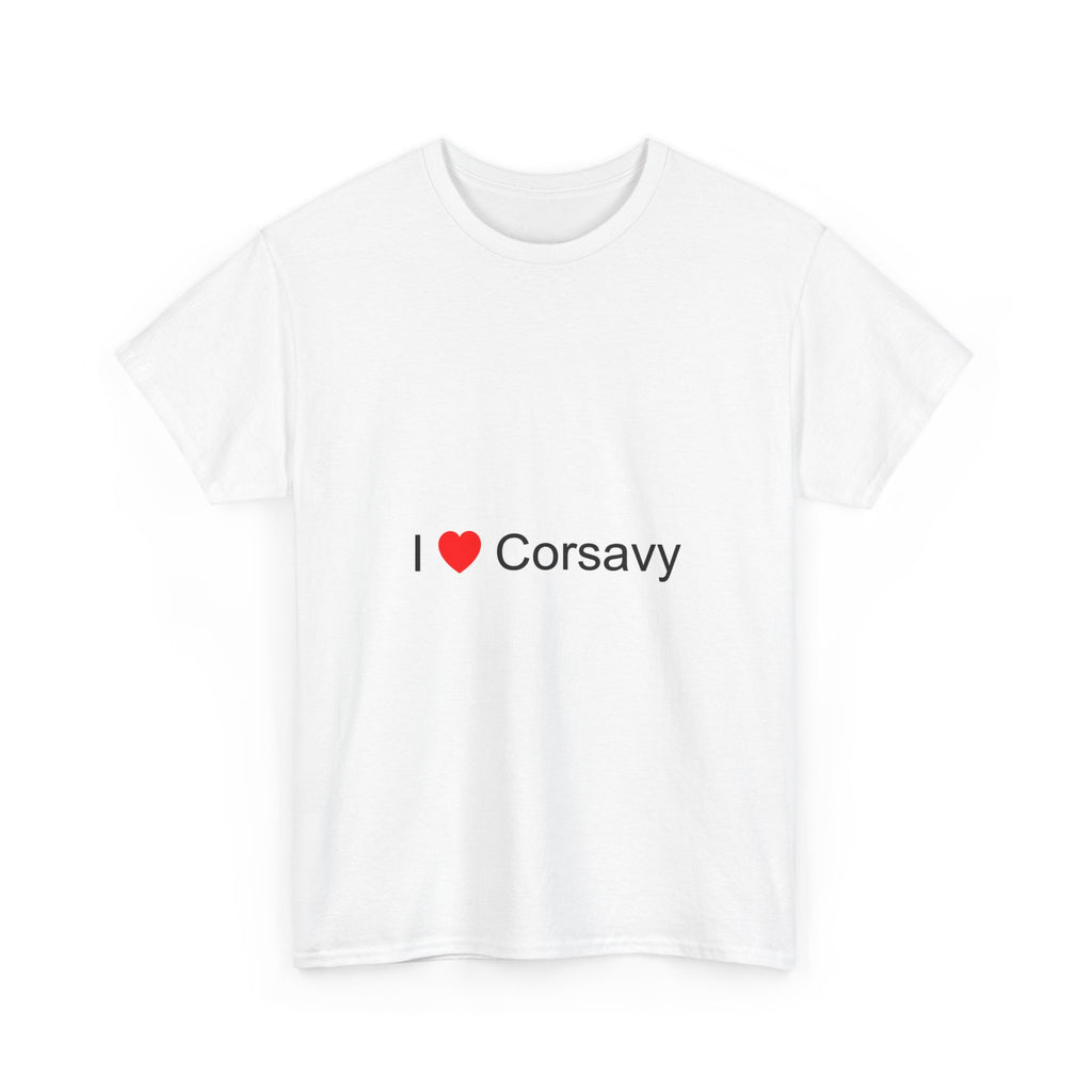 T-shirt I love corsavy