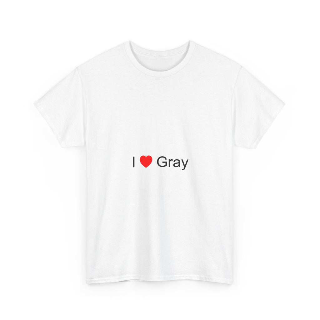 T-shirt I love gray