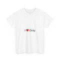T-shirt I love gray