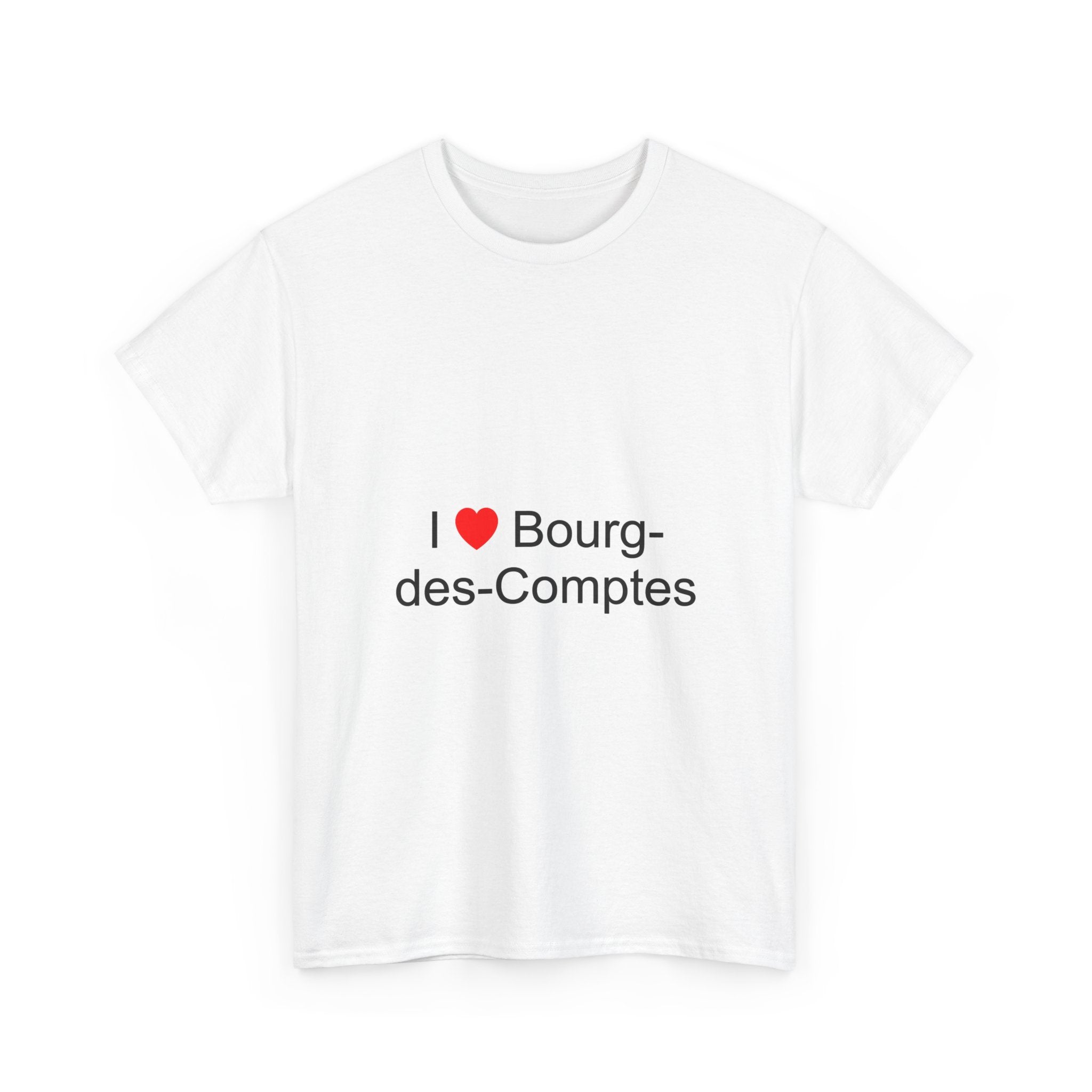 T-Shirt „Ich liebe Bourg-des-Comptes“