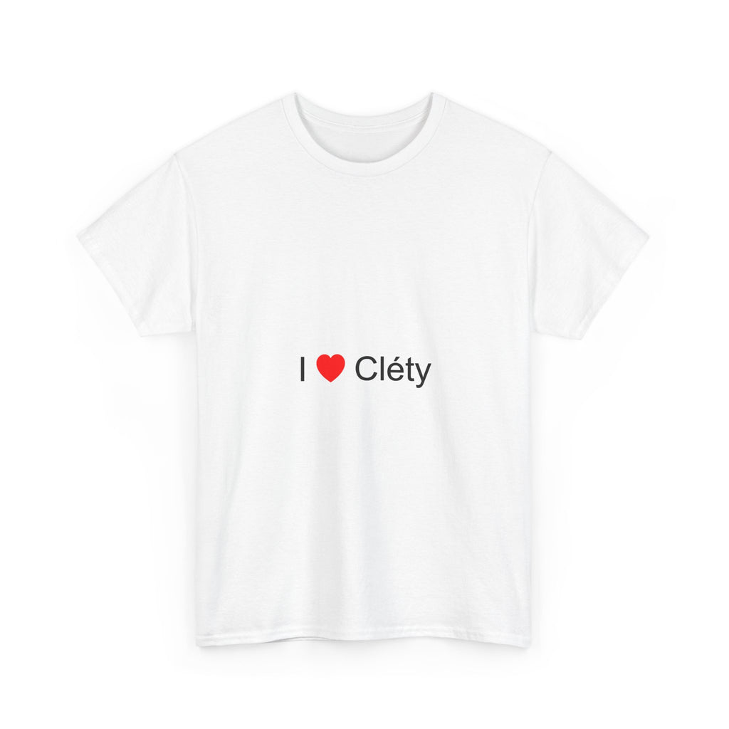 T-shirt I love Cléty
