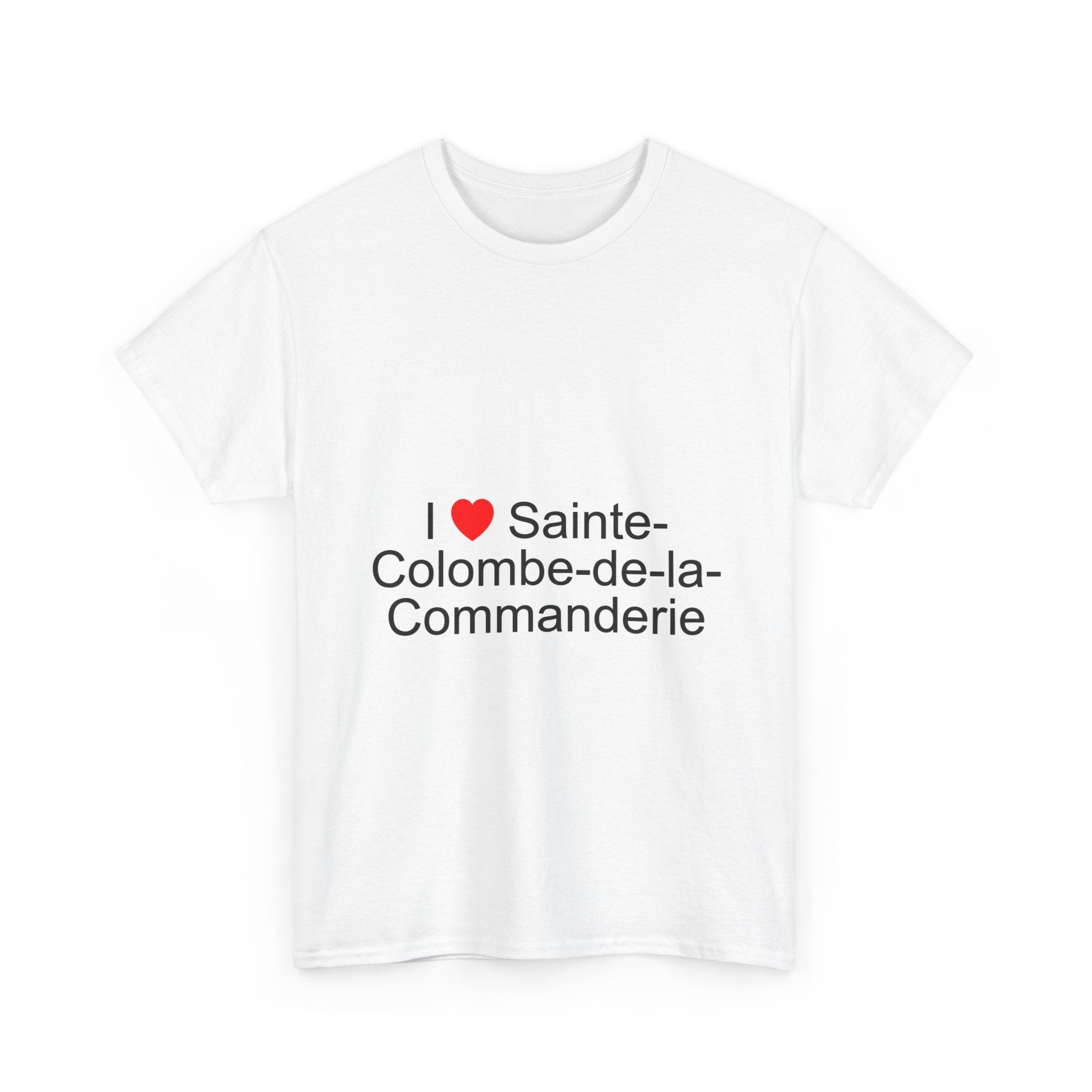 T-shirt I love sainte-colombe-de-la-commanderie