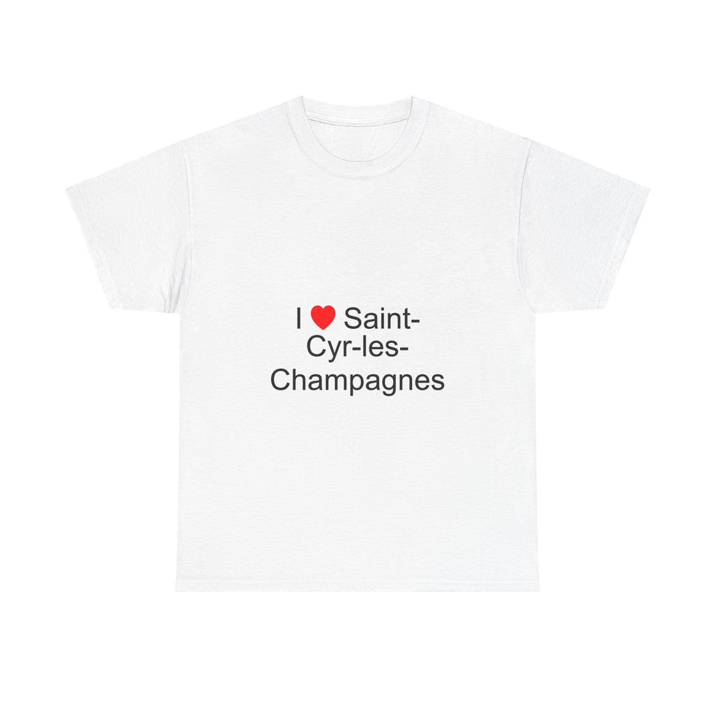 T-shirt I love saint-cyr-les-champagnes