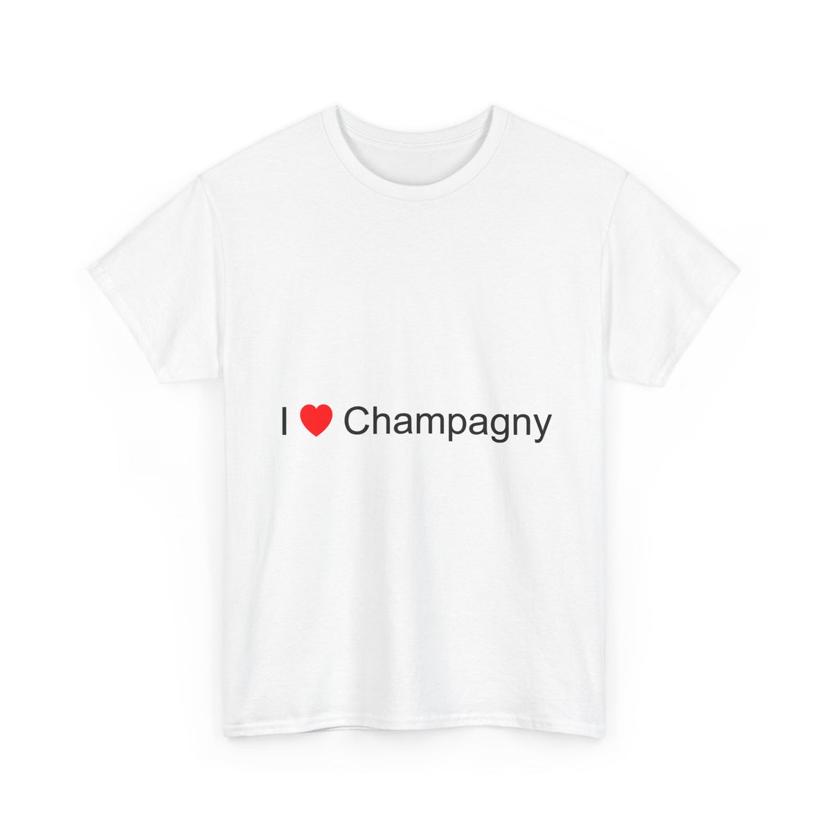 T-shirt I love champagny