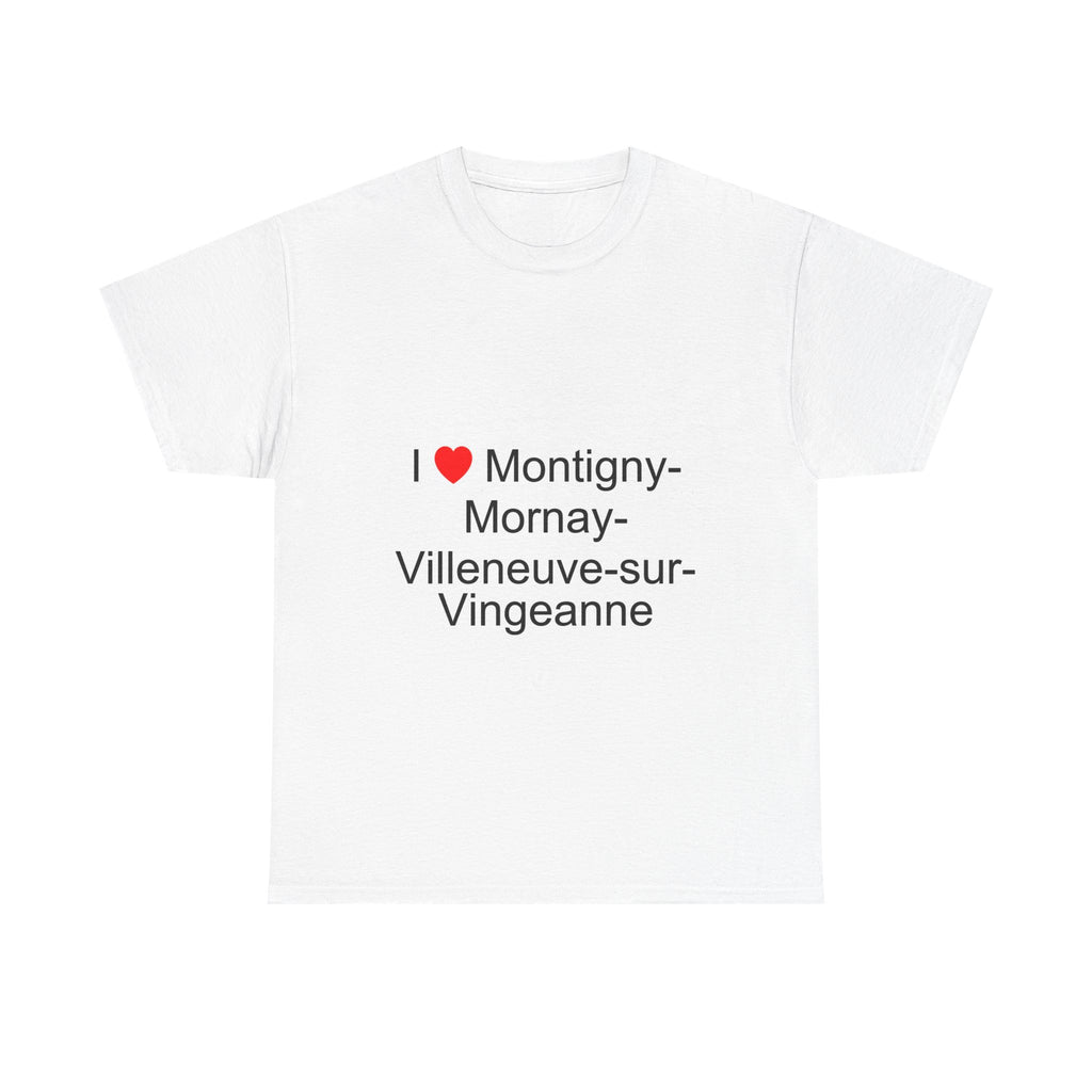 T-shirt I love montigny-mornay-villeneuve-sur-vingeanne