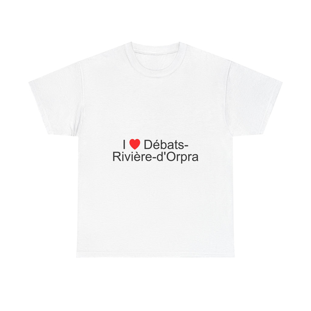 T-shirt I love débats-rivière-d'orpra