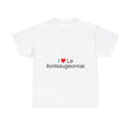T-shirt I love le montsaugeonnais