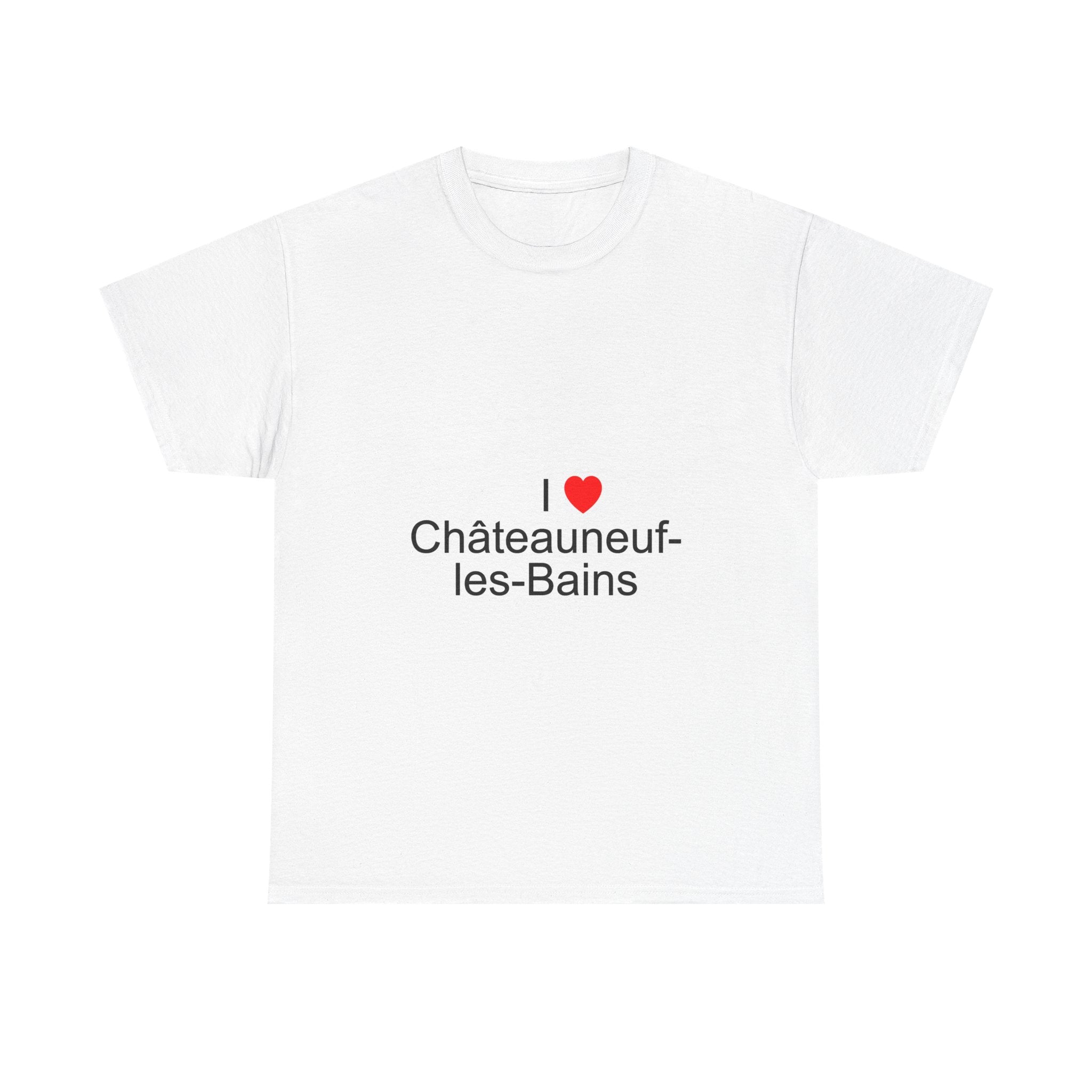 T-Shirt „Ich liebe Châteauneuf-les-Bains“