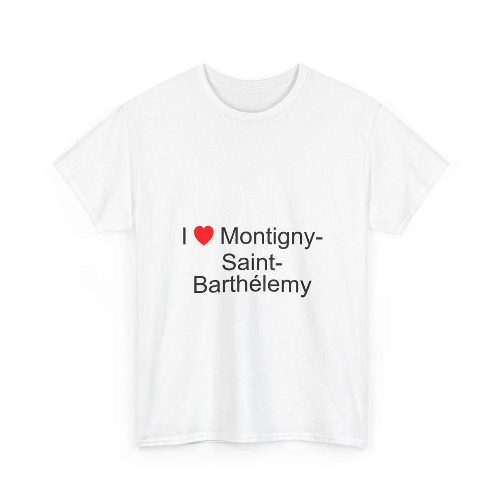 T-shirt I love montigny-saint-barthélemy