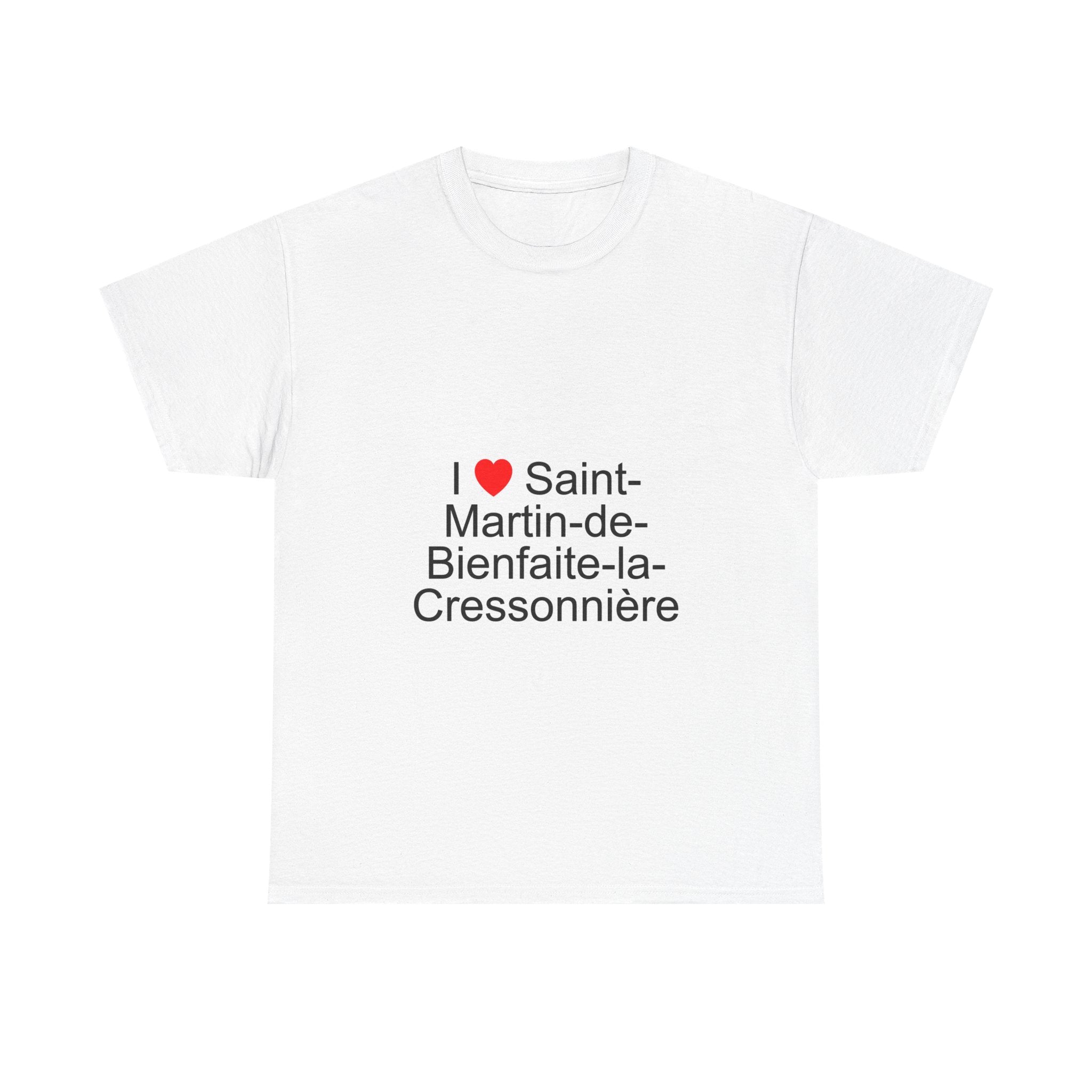 T-Shirt Ich liebe Saint-Martin-de-Bienfaite-la-Cressonnière
