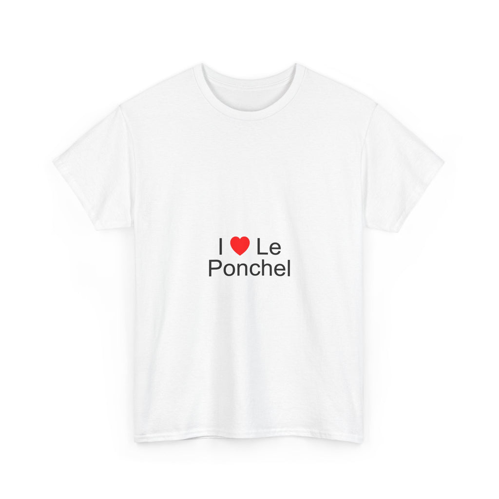 T-shirt I love le ponchel