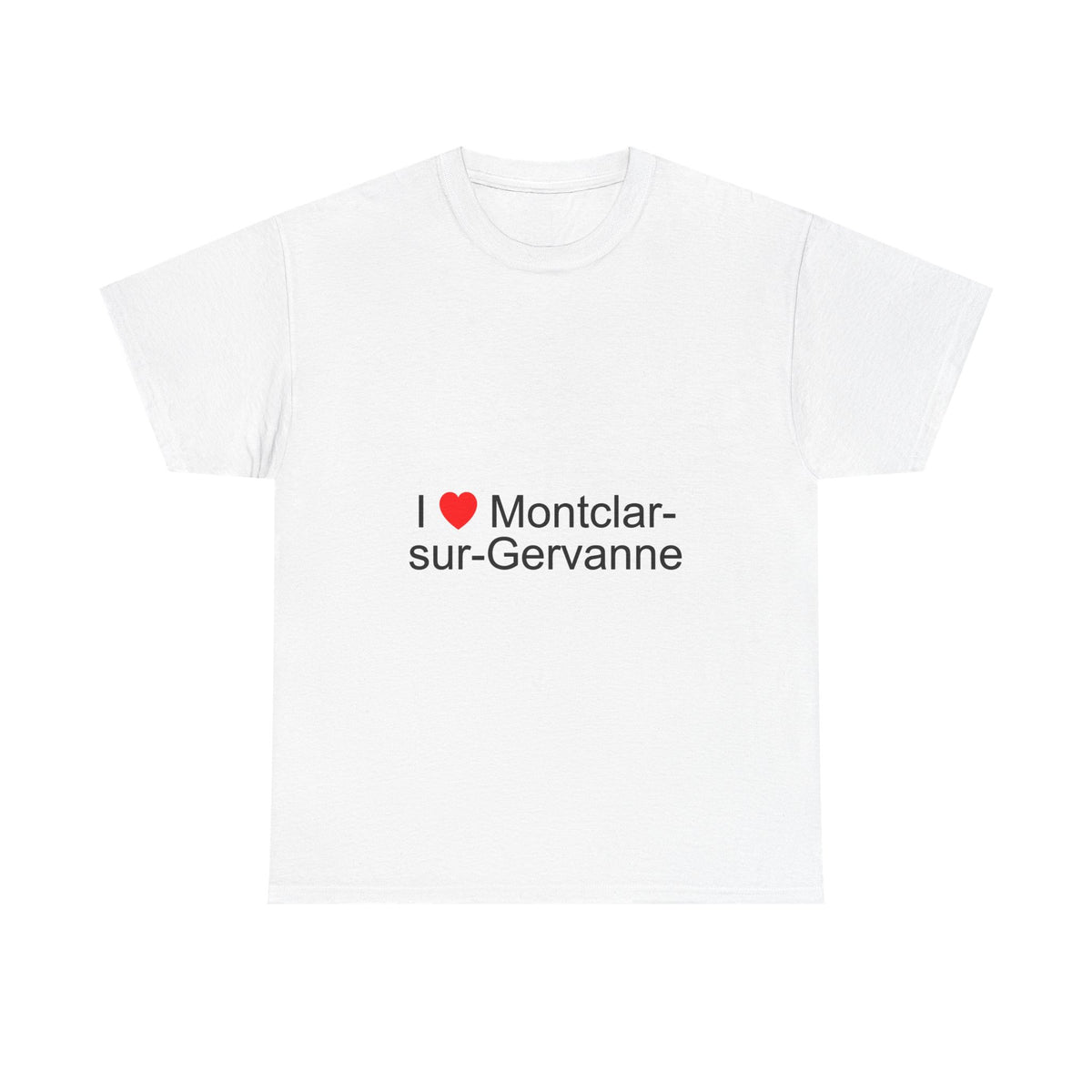 T-shirt I love montclar-sur-gervanne