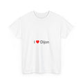 T-shirt I love Dijon blanc - cadeau local Côte-d’Or Citeeshirt
