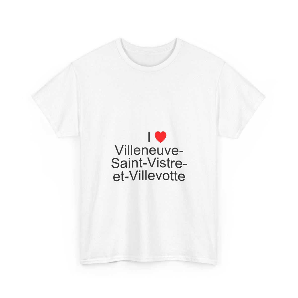 T-Shirt Ich liebe Villeneuve-Saint-Vistre-et-Villevotte