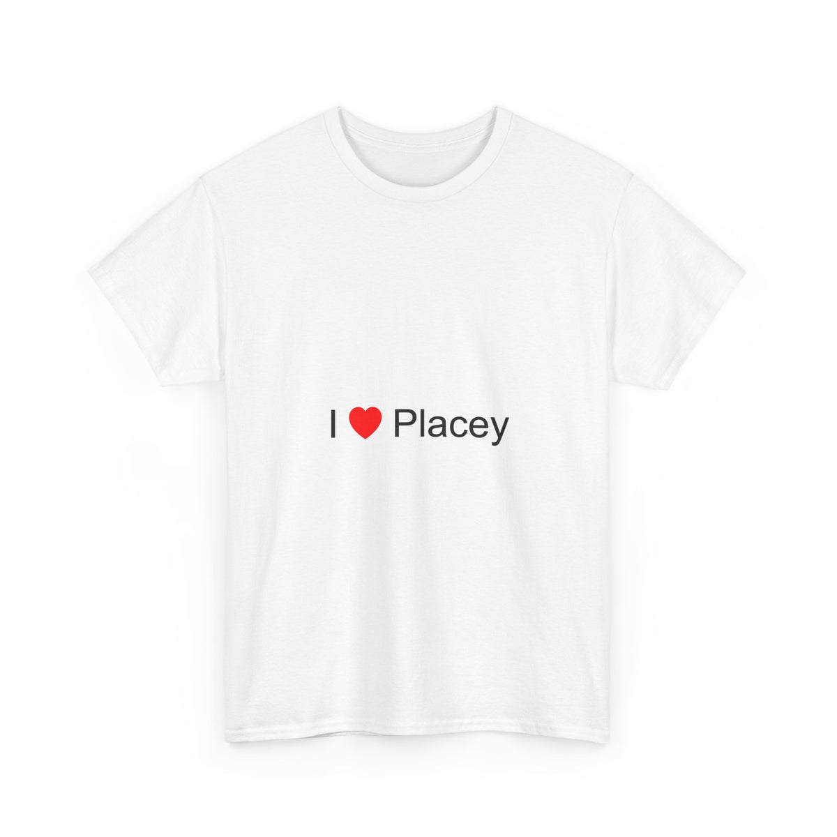 T-shirt I love placey