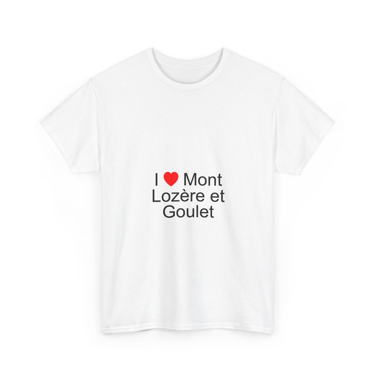 T-Shirt "I love Mont Lozère et Goulet"