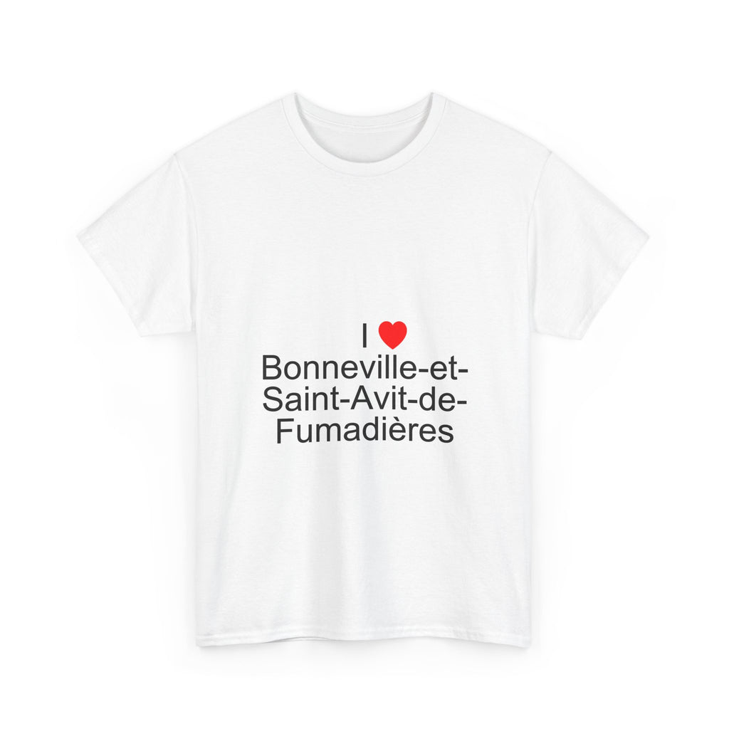 T-Shirt Ich liebe Bonneville-et-Saint-Avit-de-Fumadières