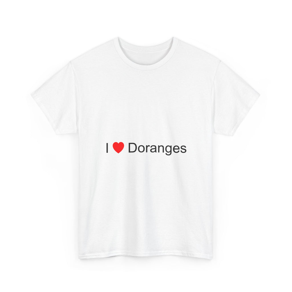 T-shirt I love doranges