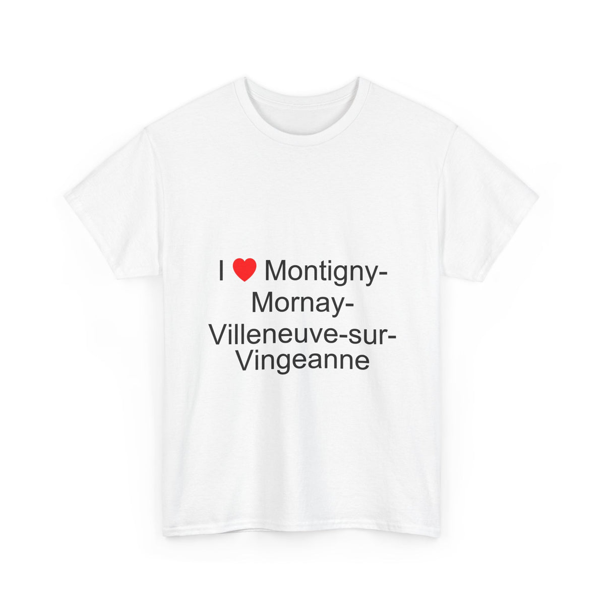 T-shirt I love montigny-mornay-villeneuve-sur-vingeanne