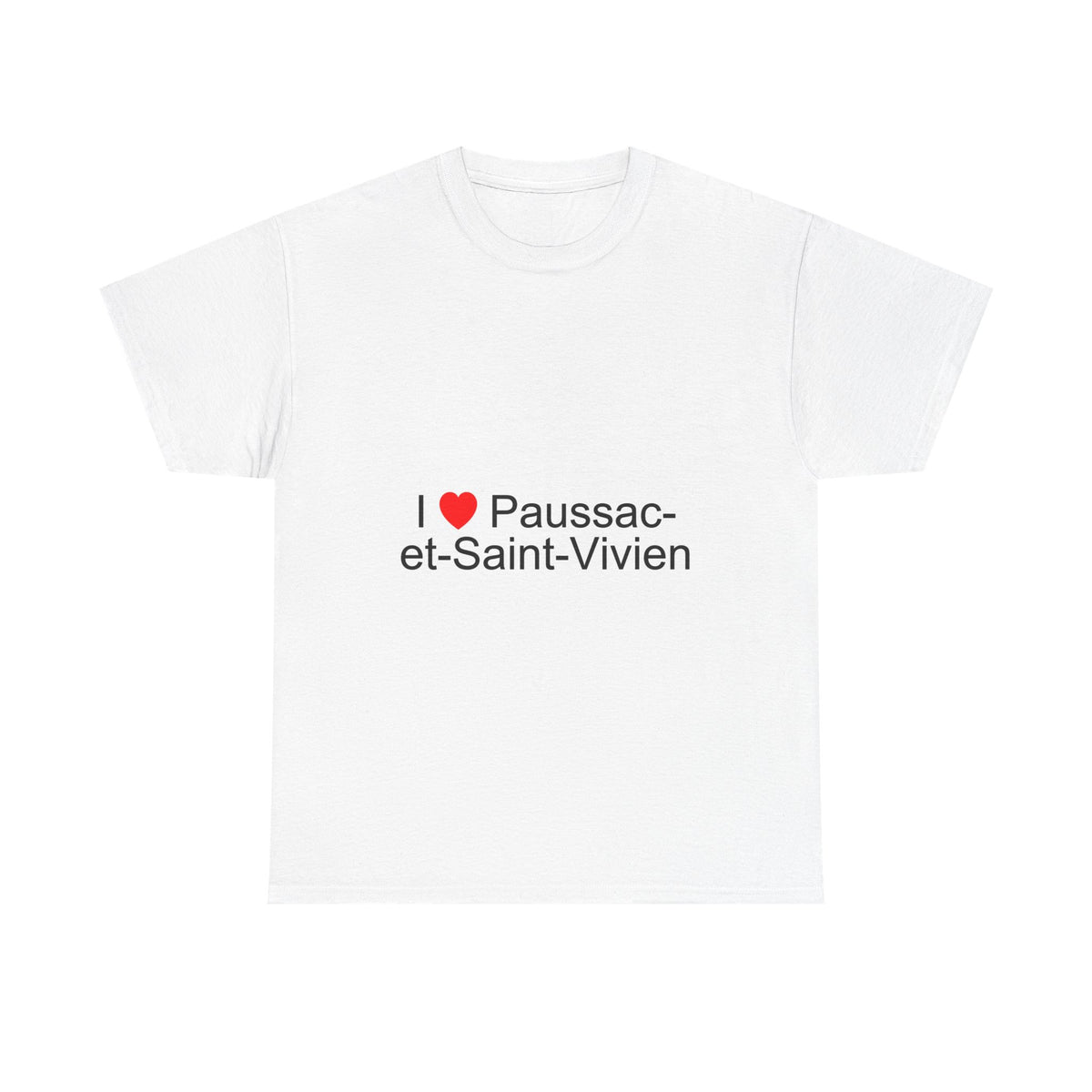 T-shirt I love paussac-et-saint-vivien