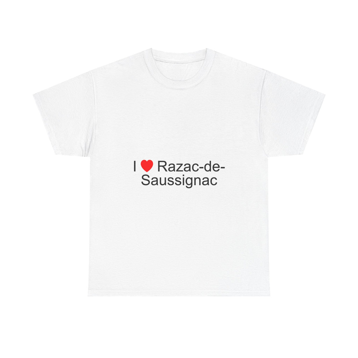 T-shirt I love razac-de-saussignac