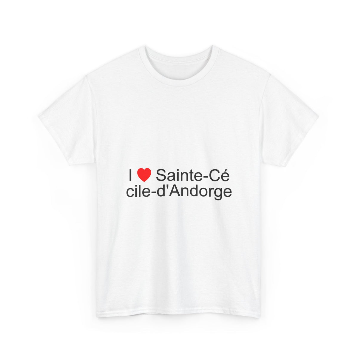 T-shirt I love sainte-cécile-d'andorge