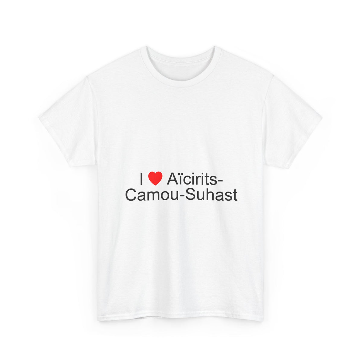 T-shirt I love Aïcirits-Camou-Suhast