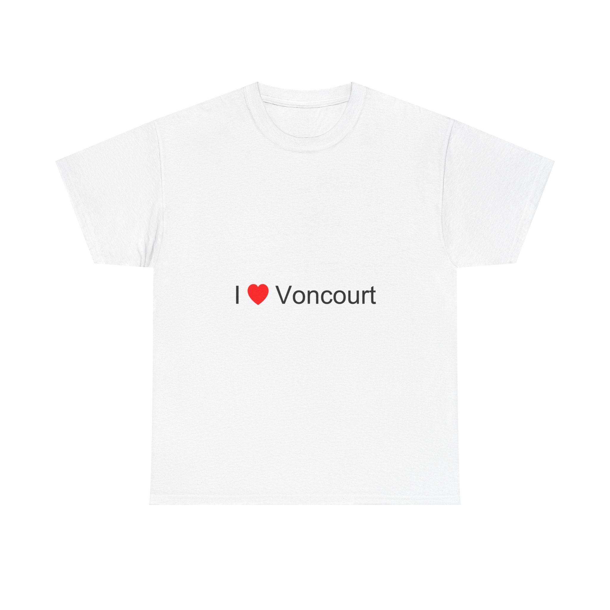 T-shirt I love voncourt