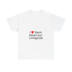 T-Shirt Ich liebe Saint-Alban-sur-Limagnole